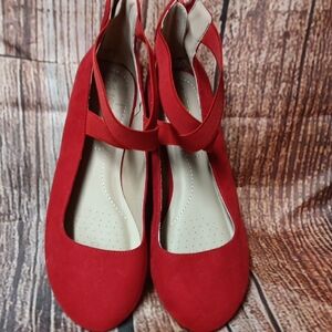 Dream Pairs Red Women's Flats